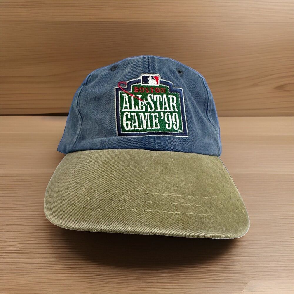 Falcon Headwear Boston Red Sox 1999 MLB All-Star Game Cap Blue/Tan Adjustable